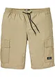 Dra på-bermudas i cargomodell med bekväm snitt, Regular Fit, bonprix