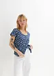 Jeansblus i ekologisk bomull, bonprix