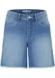 Stretchiga jeansshorts, Mid Waist, bonprix