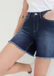 Stretchiga jeansshorts, Mid Waist, bonprix