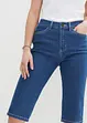 Stretchiga jeansbermudas, Slim Fit, High Waist, bonprix