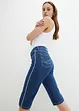 Stretchiga jeansbermudas, Slim Fit, High Waist, bonprix