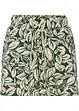 Mönstrade jerseyshorts av elastisk bomullsmix, bonprix