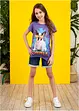 Jeansshorts Mid Waist för barn, bonprix