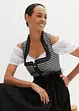 Dirndl med sammetskjol (2 delar), bonprix