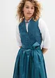 Jacquardmönstrad mellanlång dirndl och förkläde (2 delar), bonprix