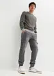 Mjuka jeans med cargofickor, Regular Fit, Straight, bonprix