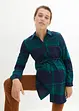 Lång mamma-/amningsblus i mjuk bomullsflanell, bonprix