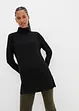 Longshirt i fleece med polokrage och slits i sidan, bpc bonprix collection
