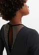 Klänning med glittrig infällning, BODYFLIRT boutique