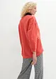 Oversize-sweatshirt med korta slitsar i fållen, bonprix