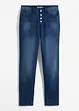 Fodrade jeans i boyfriendmodell med mjuk insida Mid Waist, bonprix
