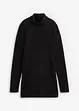 Longshirt i fleece med polokrage och slits i sidan, bpc bonprix collection