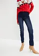 Varma jeans med raka ben och bekväm midja, bpc bonprix collection