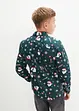 Långärmad barnskjorta med julmönster, Slim Fit, bonprix