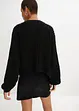 Grovstickad cardigan, croppad, bonprix