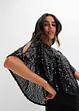 Paljettklänning med poncho, bonprix