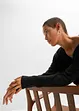 Jacquardtröja med glansig effekt, BODYFLIRT