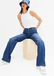 Wide Leg Jeans, Mid Waist, Stretch, bonprix
