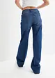 Wide Leg Jeans, Mid Waist med stretch, bonprix