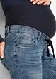 Mammajoggers i denim av ekologisk bomull, bonprix