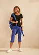 Lång topp med texttryck (2-pack), bonprix