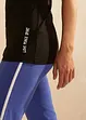 Lång topp med texttryck (2-pack), bonprix