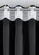 Mörkläggande gardinlängd med glansigt mönster (1-pack) i återvunnen polyester, bonprix