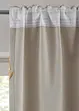 Mörkläggande gardinlängd med glansigt mönster (1-pack) i återvunnen polyester, bonprix