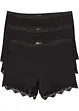 Boxertrosa i luftig bomull med spets (3-pack), bonprix