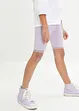 Cykelbyxa med spets för barn (2-pack), ekologisk bomull, bonprix