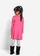 Jerseyklänning och leggings + dockklänning (3 delar), bonprix