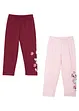 Caprileggings med ekologisk bomull för barn (2-pack), bonprix