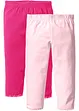 Caprileggings med ekologisk bomull för barn (2-pack), bonprix