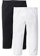 Caprileggings med ekologisk bomull för barn (2-pack), bonprix