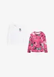 Boxy topp i ekologisk bomull (2-pack), bonprix