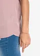 Ledig satinblus med överskurna ärmar, bonprix
