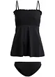 Smockad bandåtankini (2 delar), bonprix