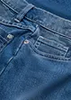 Denimkjol med slits, bonprix