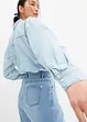 Stretchig jeanskjol, High Waist, bonprix