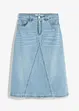Stretchig jeanskjol, High Waist, bonprix