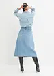Stretchig jeanskjol, High Waist, bonprix