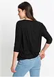 Oversizetopp i materialmix, bonprix