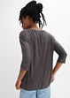 Oversizetopp i materialmix, bonprix