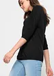 Oversizetopp i materialmix, bonprix