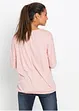 Oversizetopp i materialmix, bonprix
