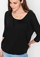 Oversizetopp i materialmix, bonprix