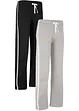 Joggingbyxa i kraftig ren bomull, (2-pack), bonprix