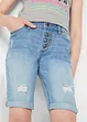 Stretchiga jeansshorts med medelhög midja för barn, bonprix
