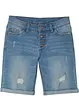 Stretchiga jeansshorts med medelhög midja för barn, bonprix